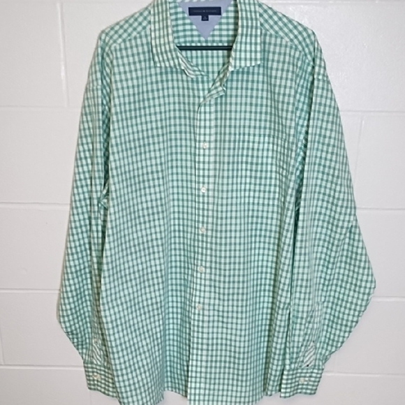 Tommy Hilfiger Green & White Checked Casual Shirt - Picture 11 of 13